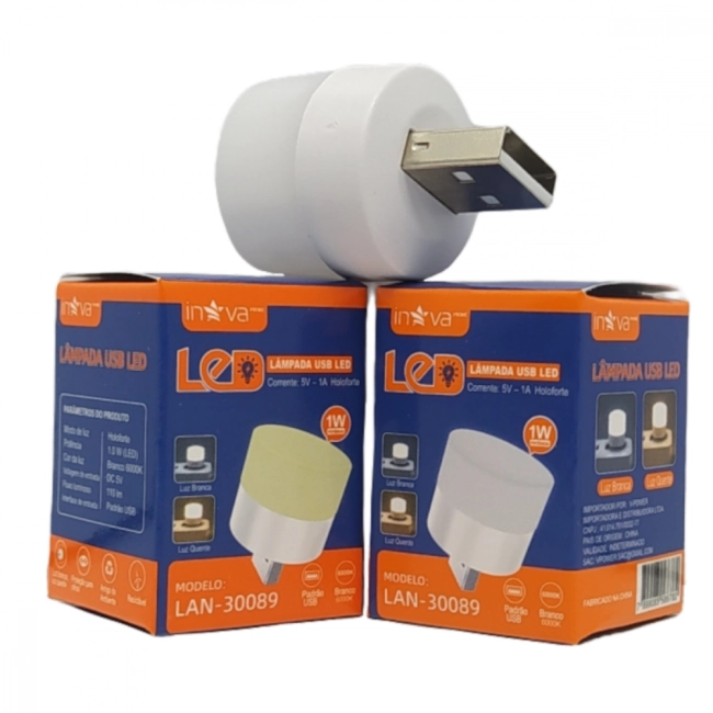 KIT com 10 uni. Lâmpadas USB LAN-30089